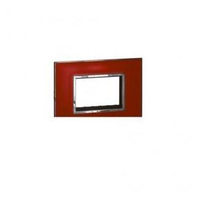 Legrand Arteor Mirror Red Cover Plate With Frame For Shaver Socket, 3 M, 5761 66